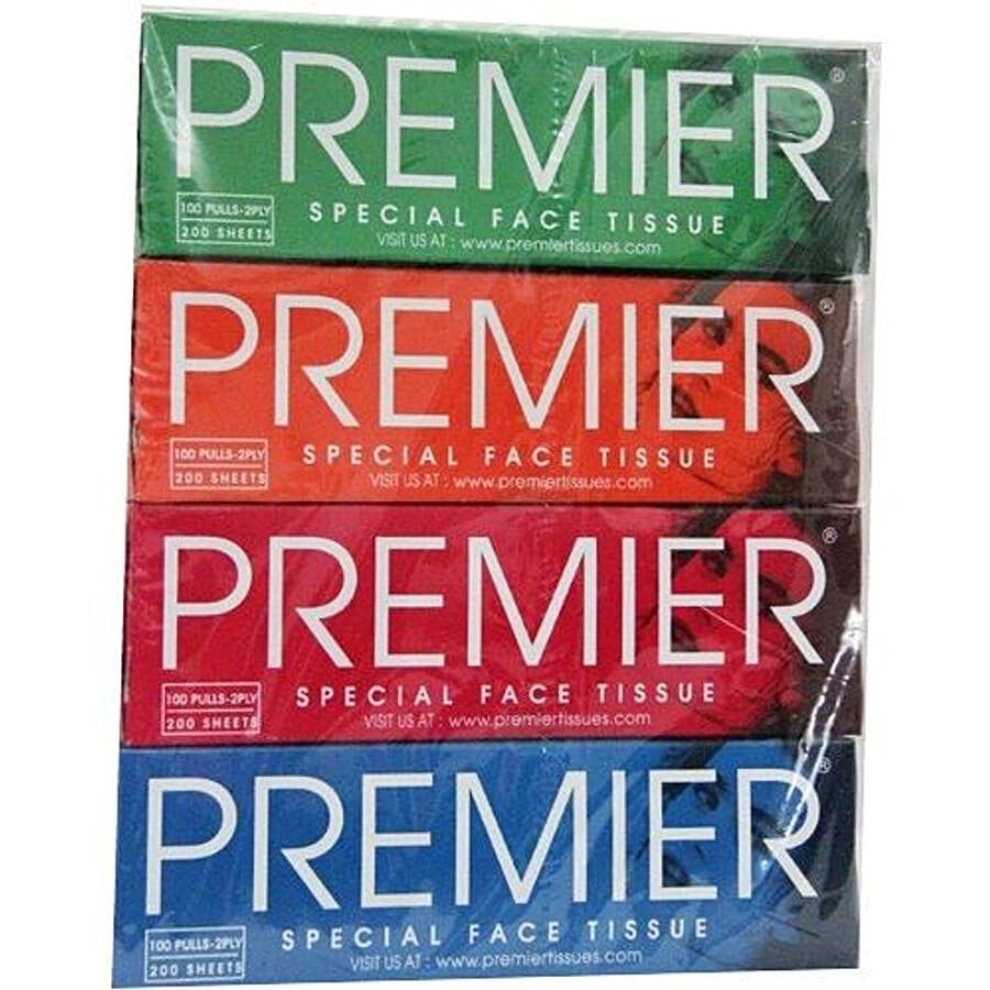 Premier Special Face Tissue, 100 Pcs (Pack Of 4)