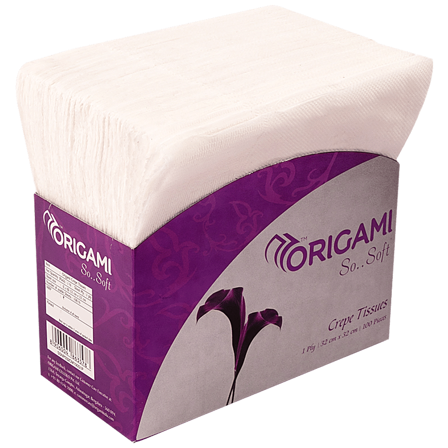 Origami So Soft Plain Table Top (32 X 32 Cm), 100 Pcs
