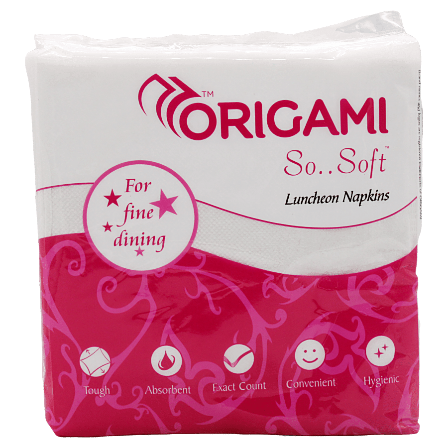 Origami So Soft Plain Luncheon Napkins (32 X 32 Cm), 50 Pcs