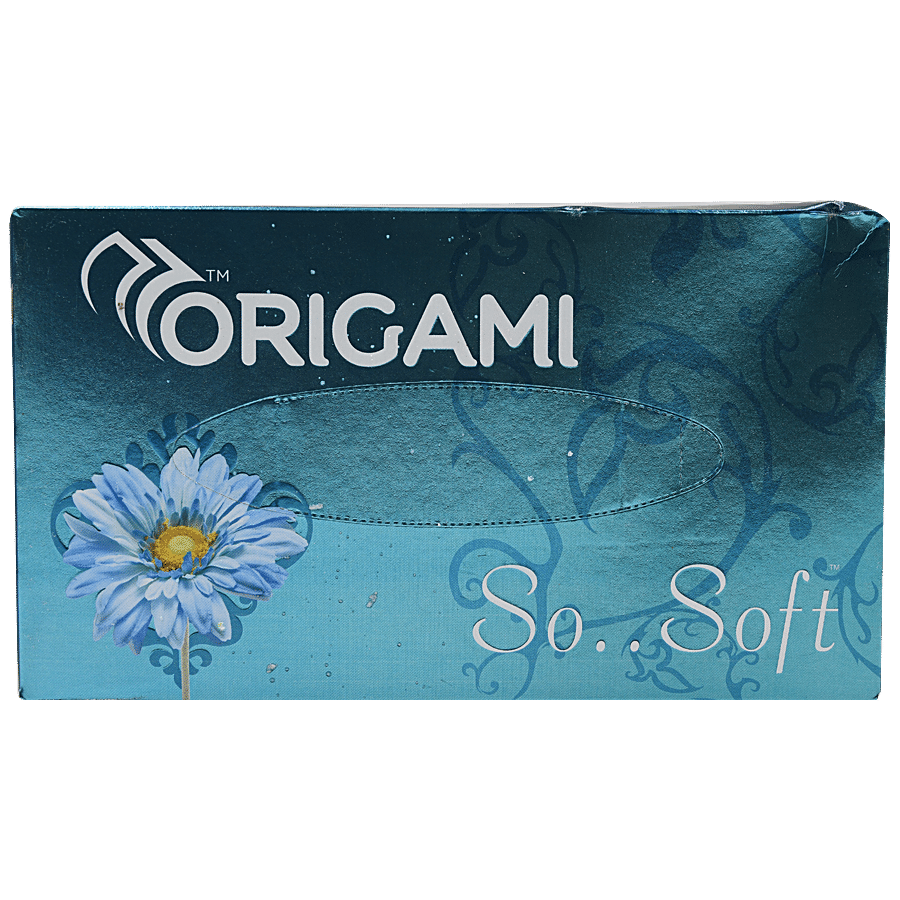 Origami So Soft 2 Ply Face Tissue Box, 100 Pulls