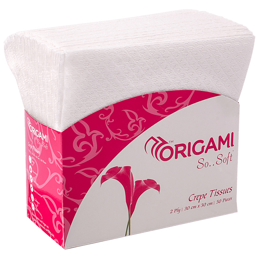 Origami So Soft 2 Ply Plain Table Top Box, 50 Pcs
