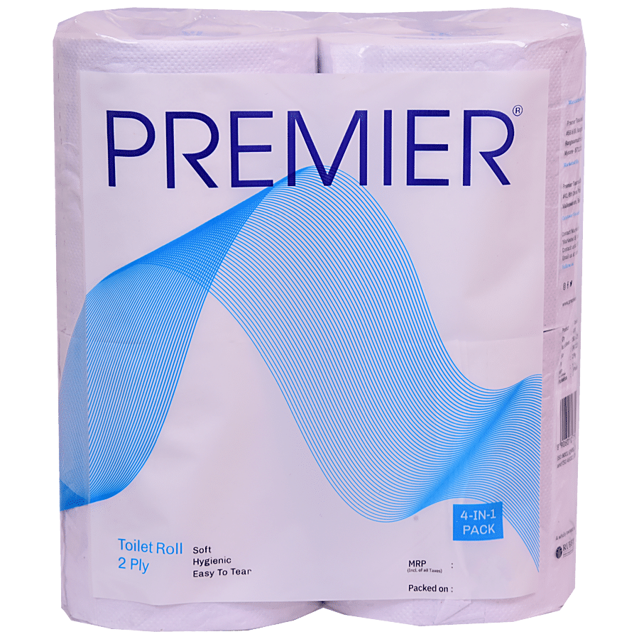 Premier Toilet Tissue Roll, 190 Nos (Pack Of 4)