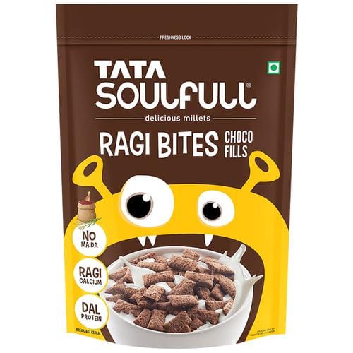 Tata Soulfull Ragi Bites Choco Fills, No Maida, Calcium & Protein From Dal, 500 G