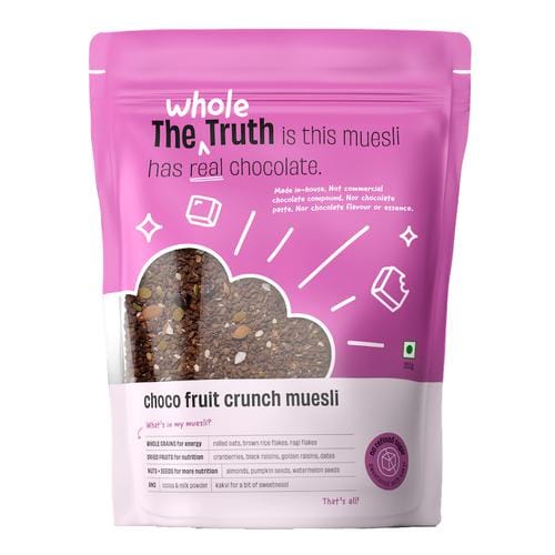 The Whole Truth Choco Fruit Crunch Breakfast Muesli, Provides Energy, 700 G