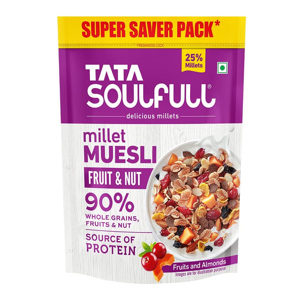 Soulfull Millet Muesli Fruit & Nut With Almonds & Real Fruits, 700 G