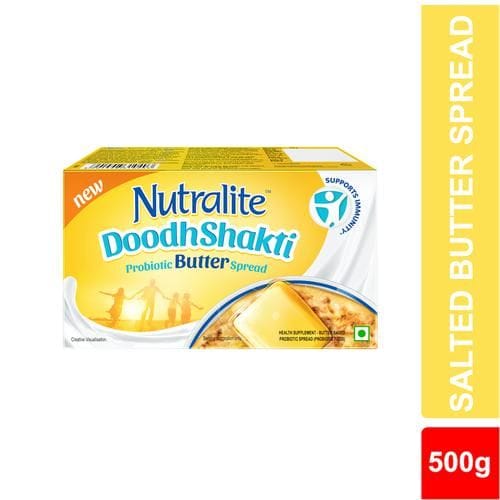 Nutralite Doodhshakti Probiotic Butter Spread Salted Supports Gut Health, 500 G Get Free Stainless, Steel Butter Knife