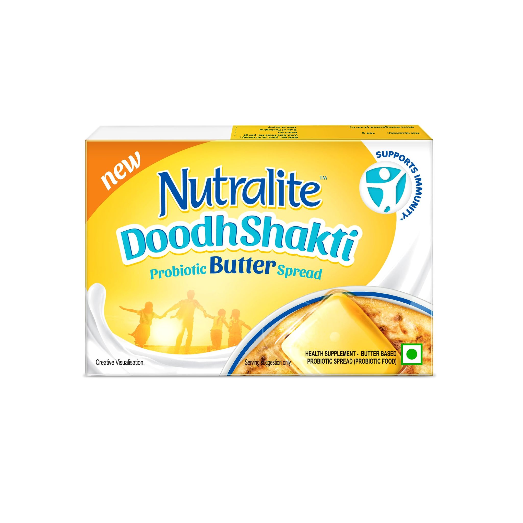 Nutralite Doodhshakti Probiotic Butter Spread Salted, 100 G