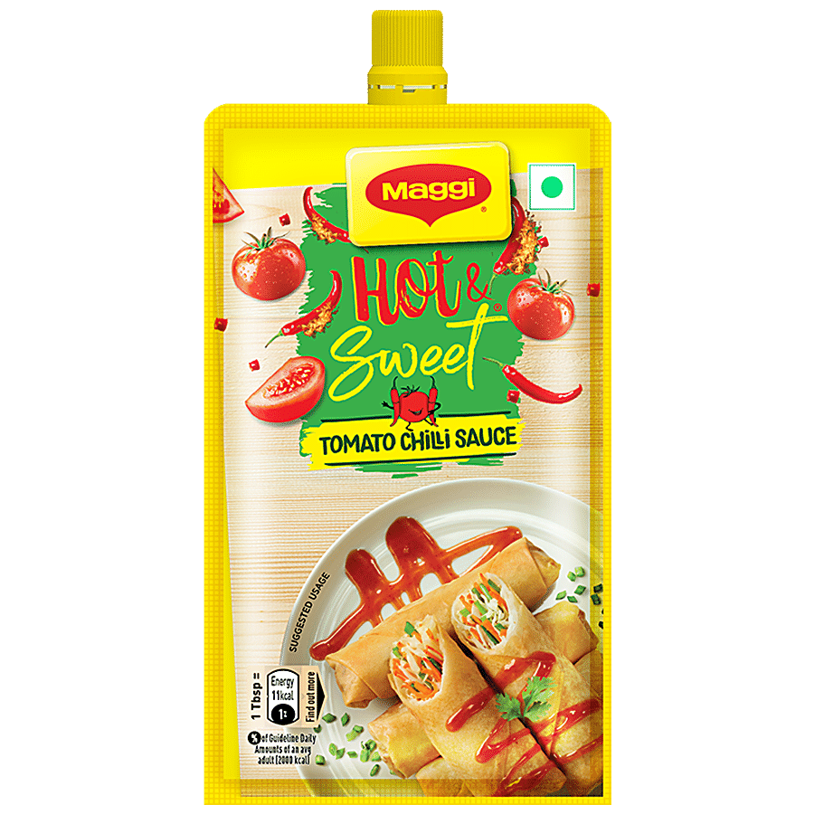 Maggi Tomato Chilli Sauce, Hot & Sweet, 80 G Pouch