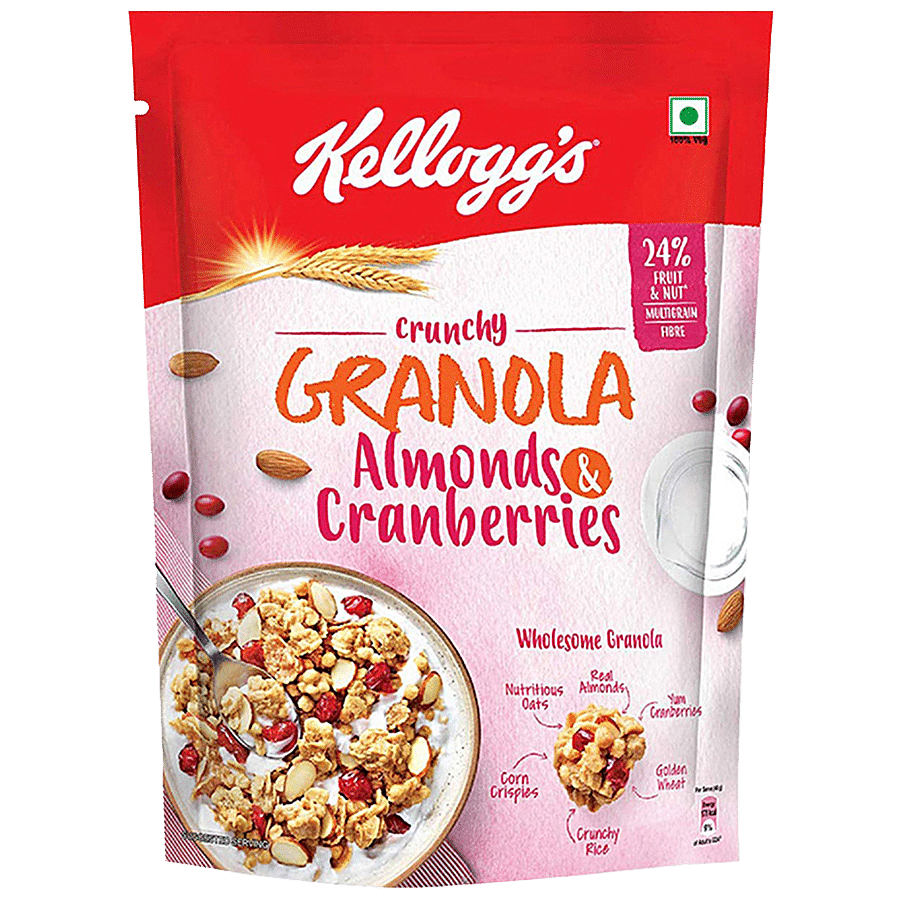 Kellogg's Crunchy Granola Almonds & Cranberries, 140 G