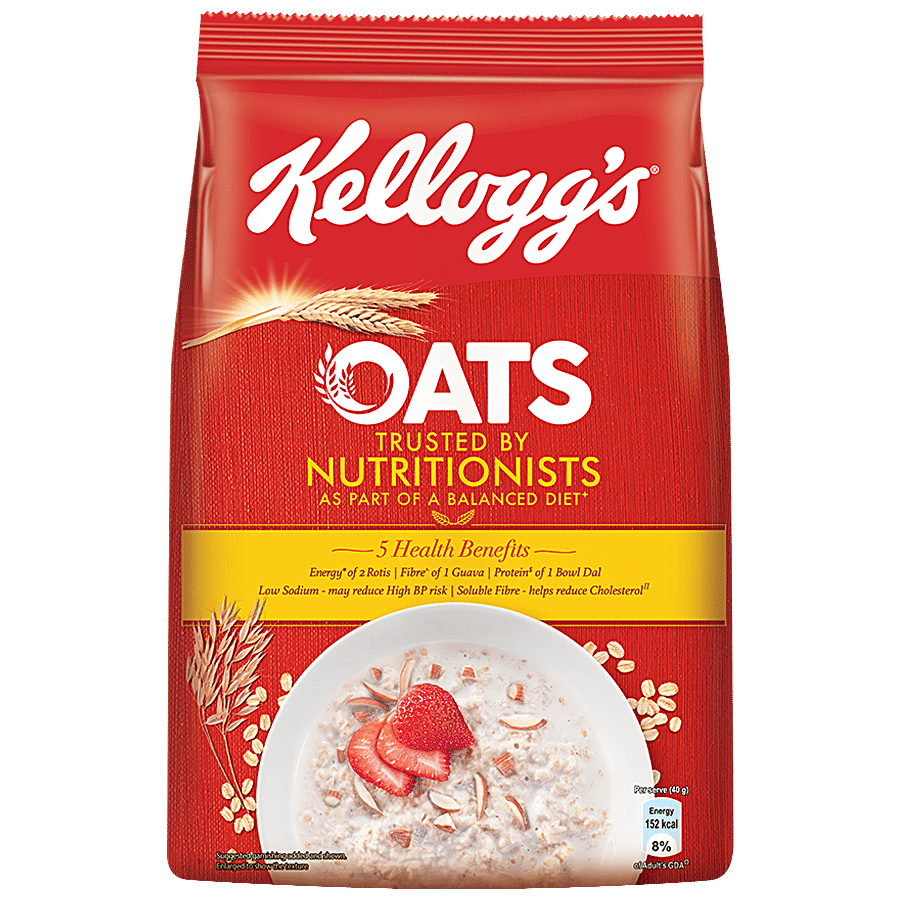 Kellogg's Oats, Low In Sodium, Soluble Fibre, Reduce Cholesterol, 400 G