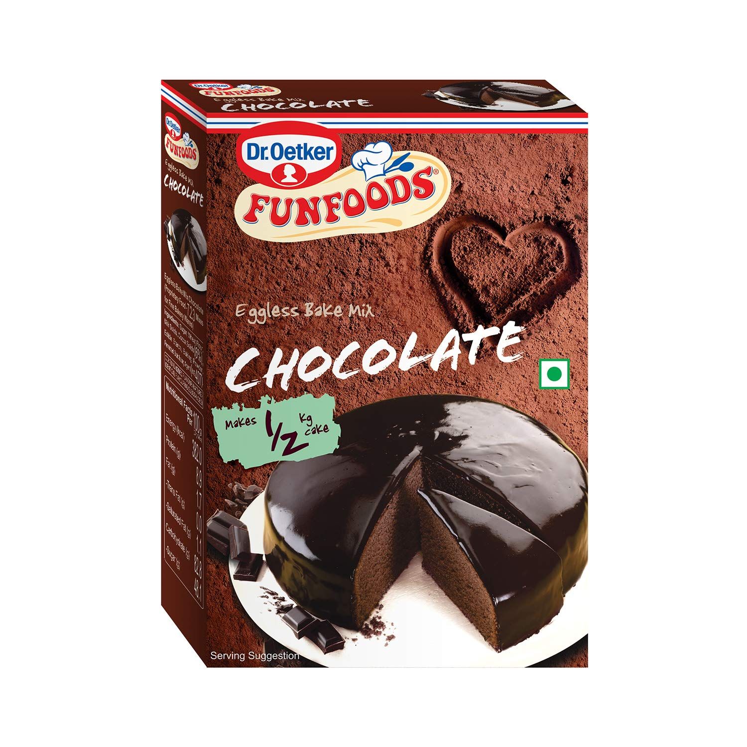 Dr. Oetker Funfoods Eggless Bake Mix Chocolate, 250G, Chocolate