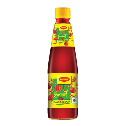 Nestle Maggi Hot & Sweet Tomato Chilli Sauce, Perfect Blend Of Tomatoes & Chillies, 500G Bottle Nestle Maggi Hot & Sweet Tomato Chilli Sauce, Perfect Blend Of Tomatoes & Chillies, 500G Bottle