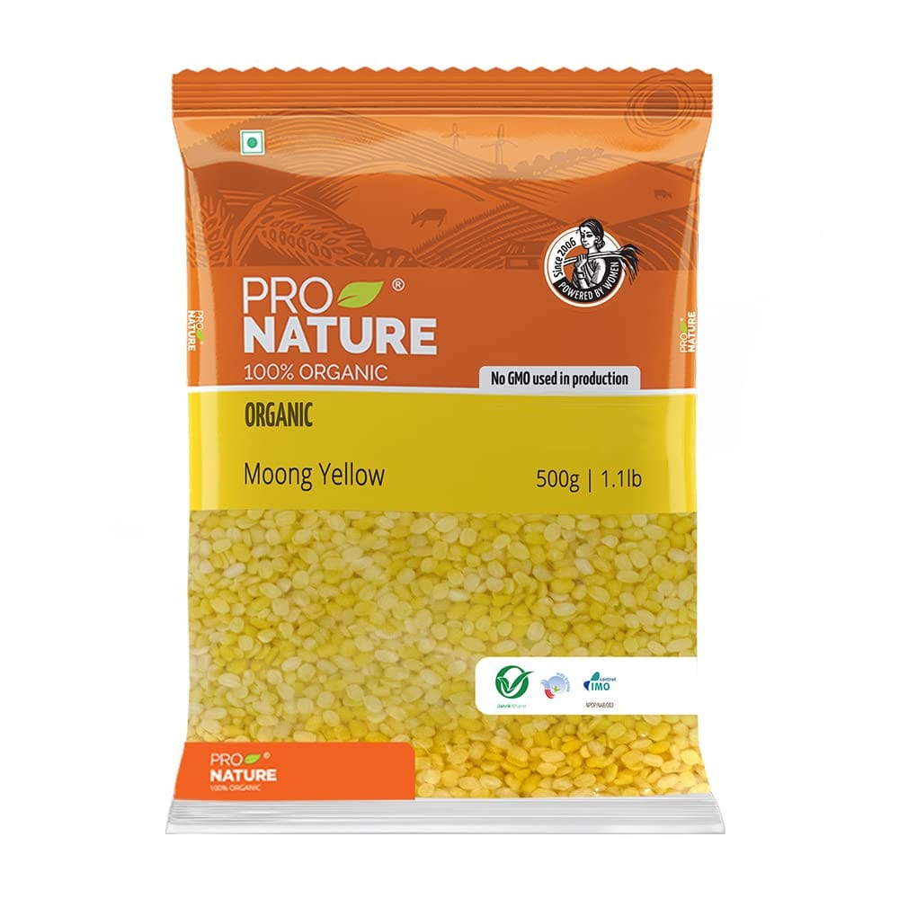 Pro Nature Organic Moong Yellow, 500G