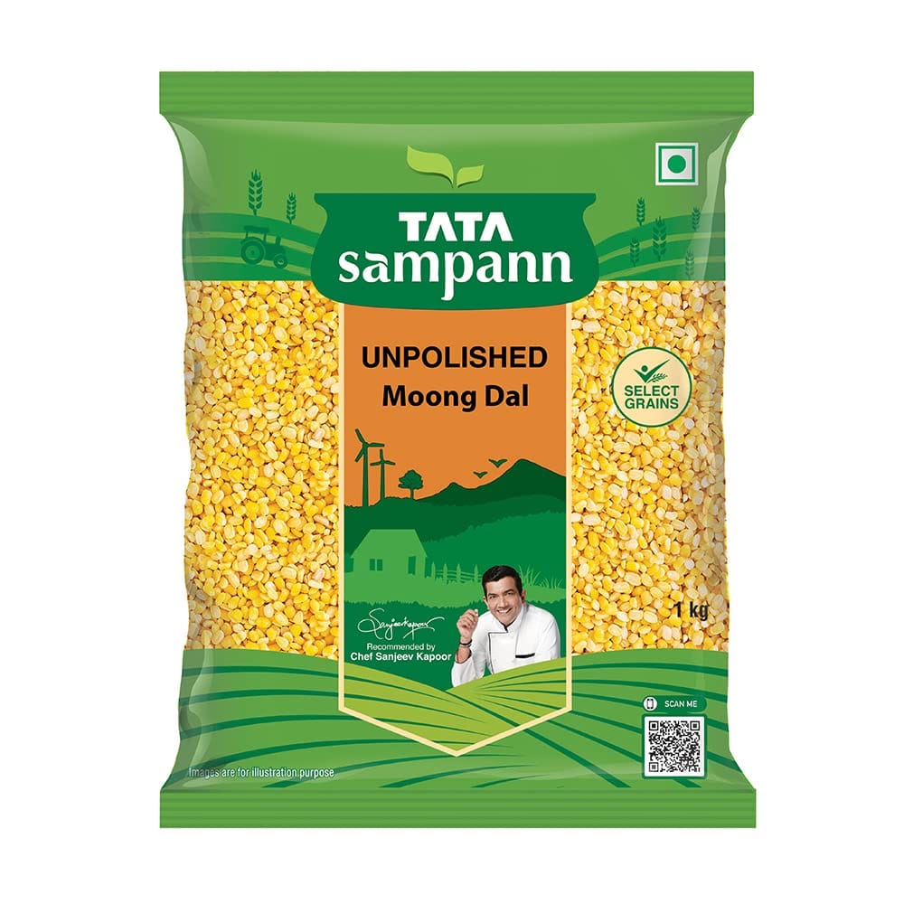 Tata Sampann Unpolished Moong Dal (Split), 1Kg