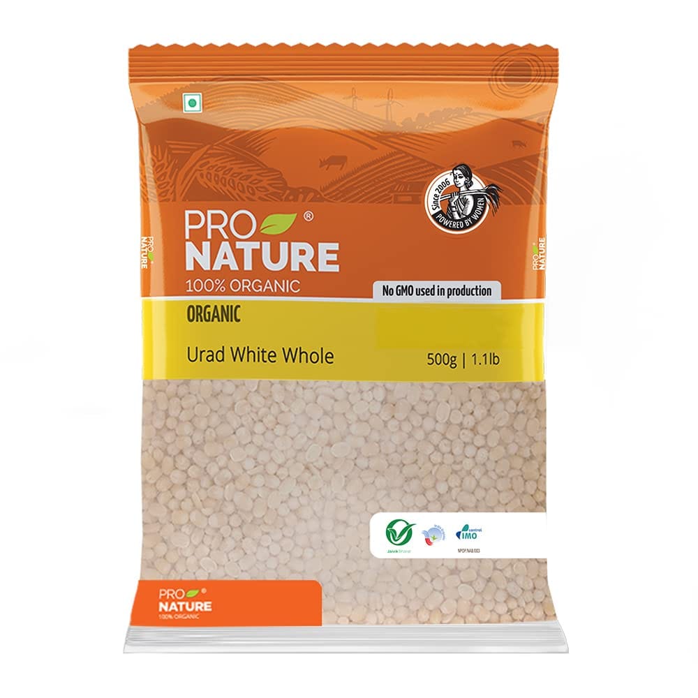 Pro Nature Organic Urad White Whole, 500G
