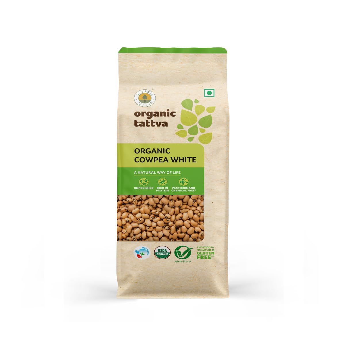 Organic Tattva Cowpea White, 500G