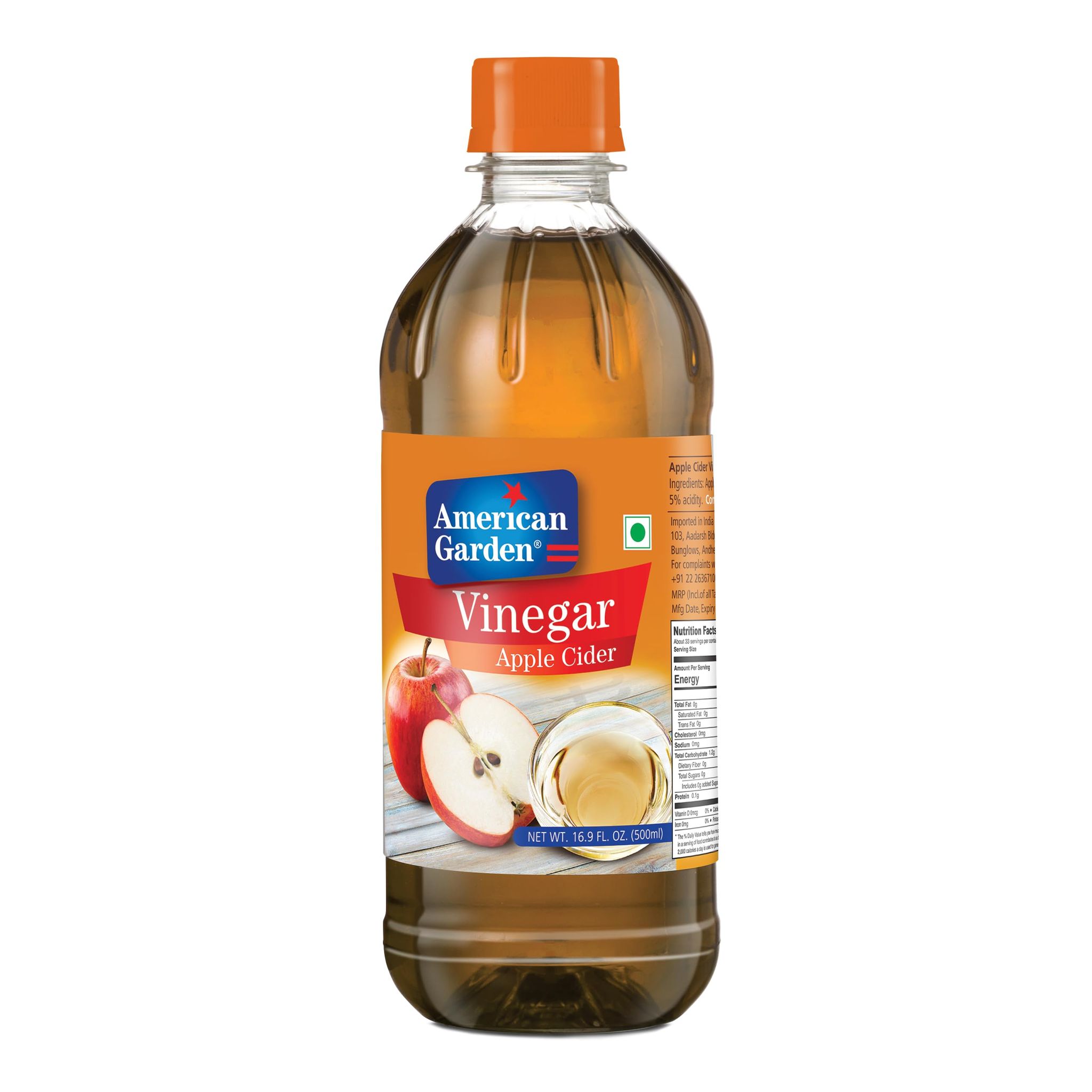 American Garden Apple Cider Vinegar, 16.91 Fl Oz, 500 Ml