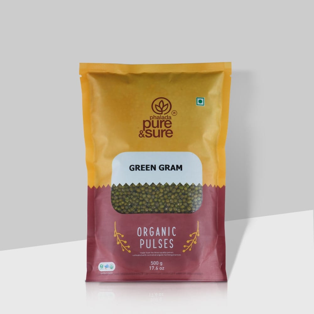 Pure & Sure Organic Green Gram Whole 500G
