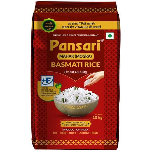 Pansari Mahak (Mogra Broken) Basmati Rice, 10 Kg