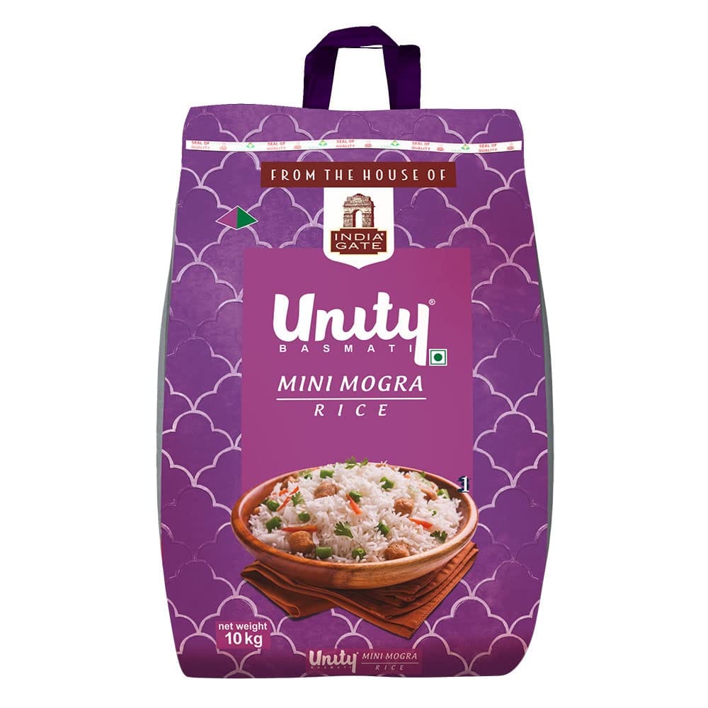 ?India Gate Unity Mini Mogra Basmati Rice, 10 Kg Pack