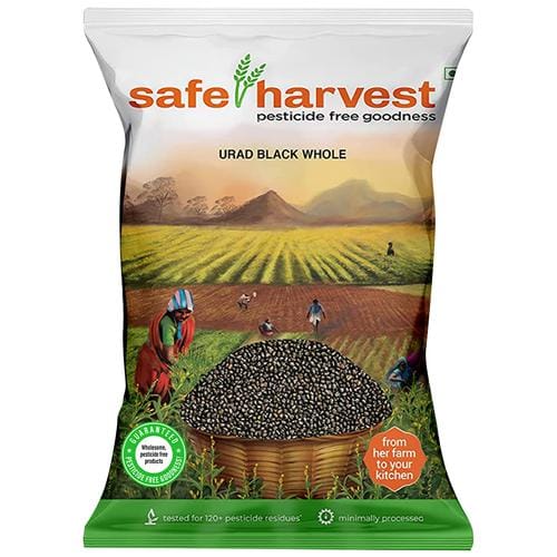 Safe Harvest Urad Black Whole, 500 G