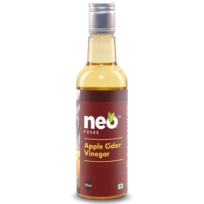 Neo Apple Cider Vinegar, 370Ml, 100% Natural Rich In Nutrient And Antioxidants, Good For Hair & Skin, Helps In Weight Loss, No Artificial Colors And Preservatives