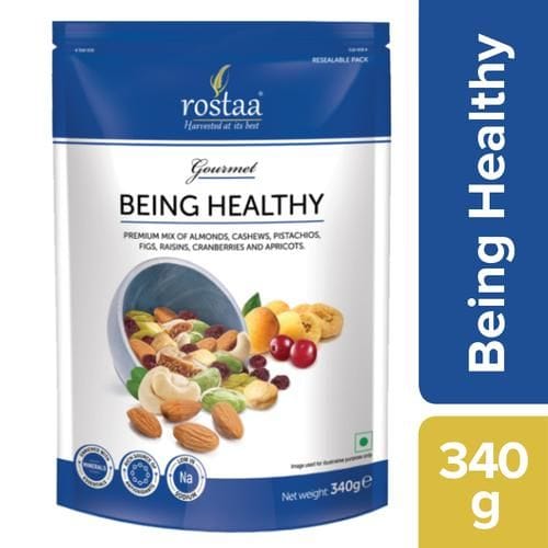 Rostaa Being Healthy Mixed Dry Fruits, 340 G Pouch