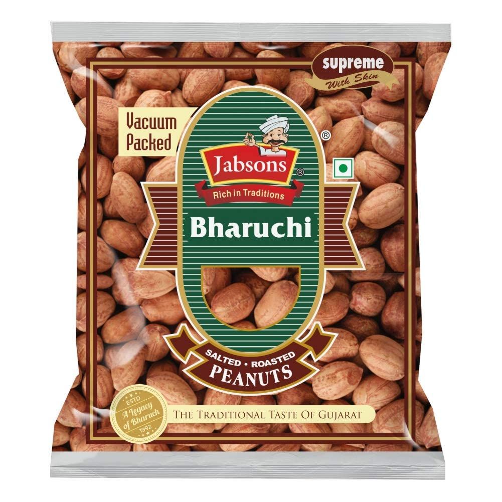 Jabsons Foods Supreme Vacuum Packed Bharuchi Roasted Peanut, 200Gram