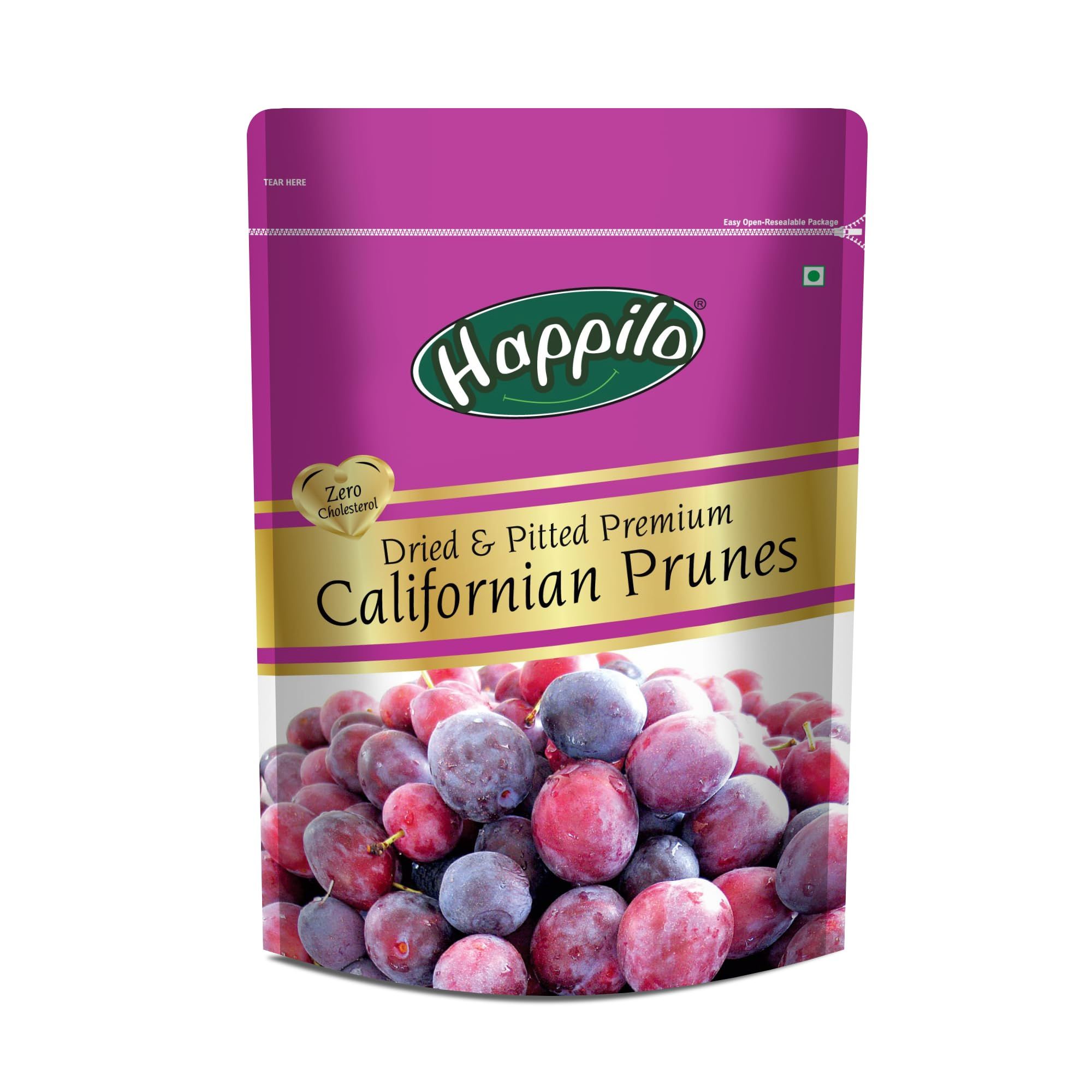 Happilo Premium Californian Pitted Prunes, 200G Healthy Snacks