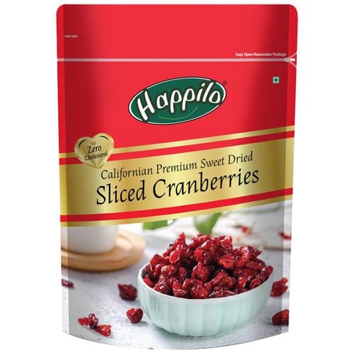 Happilo Premium Sweet Dried Californian Cranberries, 200 G
