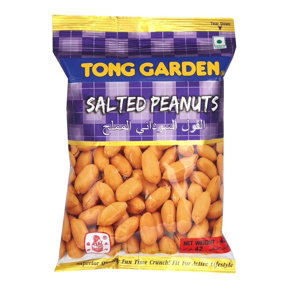 Tong Snacks, Salted Peanuts, 42G Pack