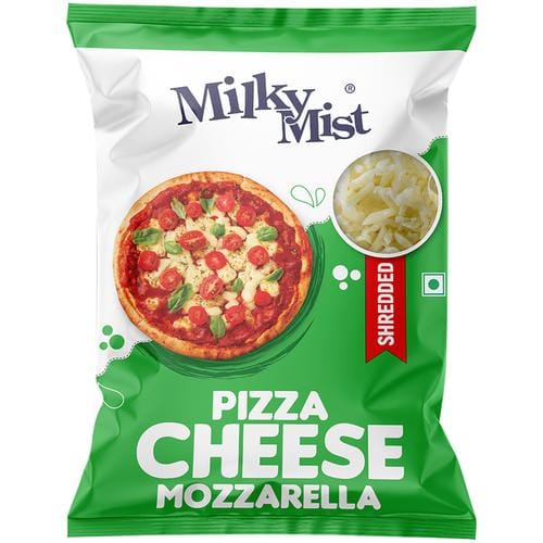 Milky Mist Mozzarella, Pizza Cheese, Shredded, Fresh, Extra Soft, Mild Taste, 500 G Pouch