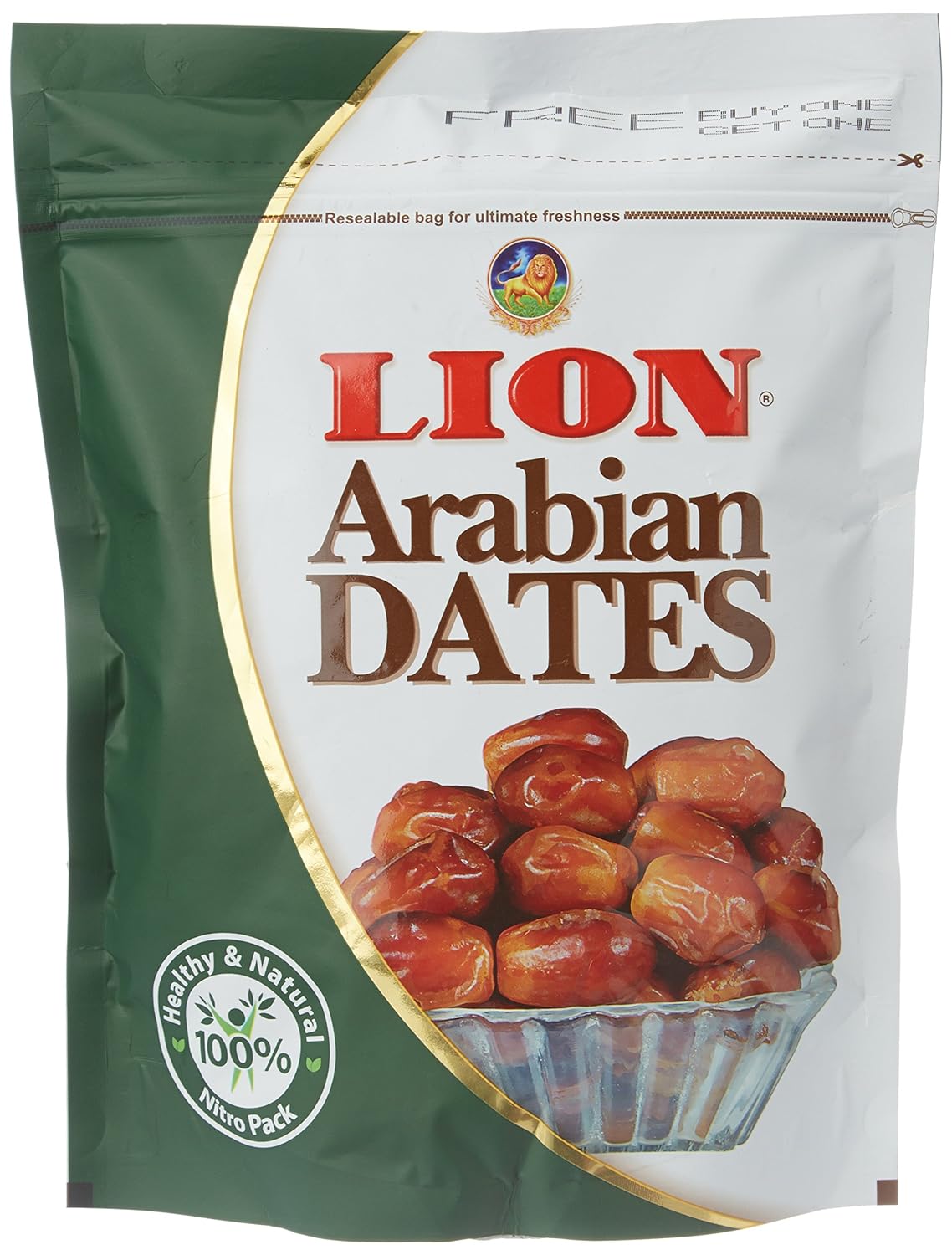 Lion Dates Arabian Seeded, Dried, 500G