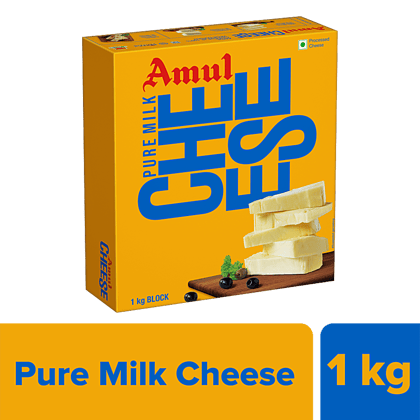 Amul Processed Cheese Block, 1 Kg Carton