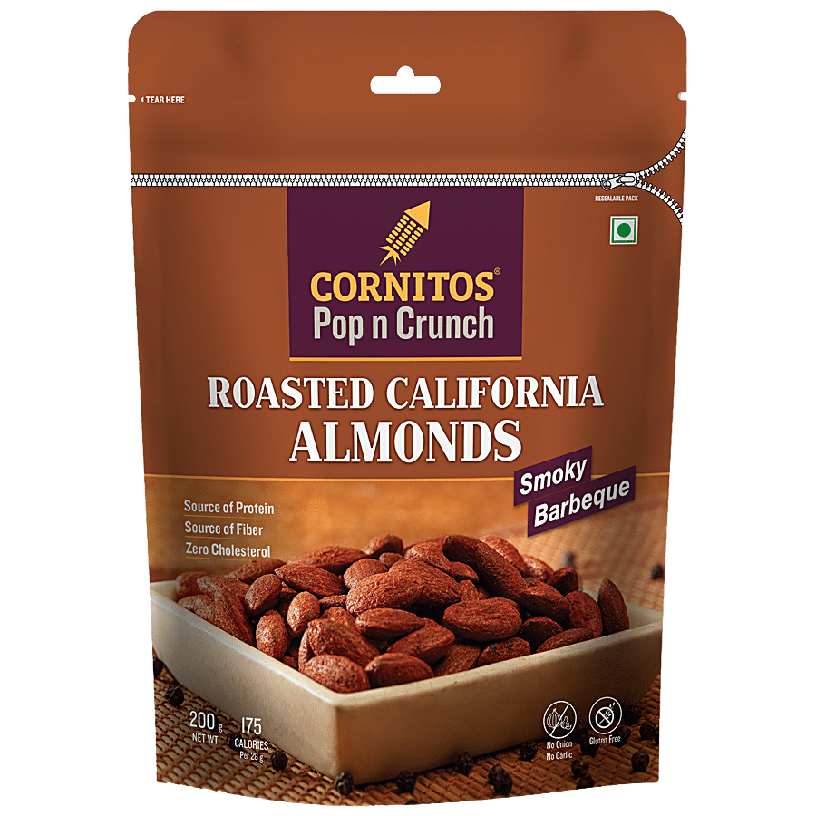 Cornitos Pop N Crunch Roasted California Almonds, 200 G