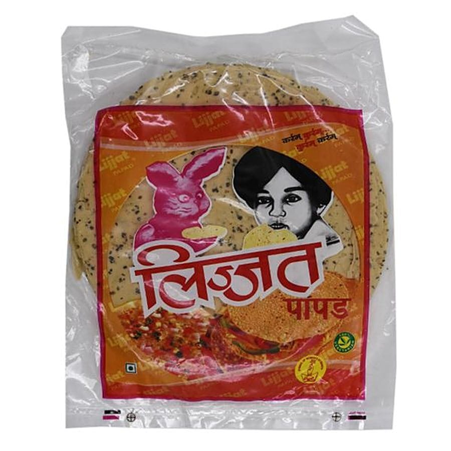 Lijjat Papad, Punjabi Masala, 250 G Pouch