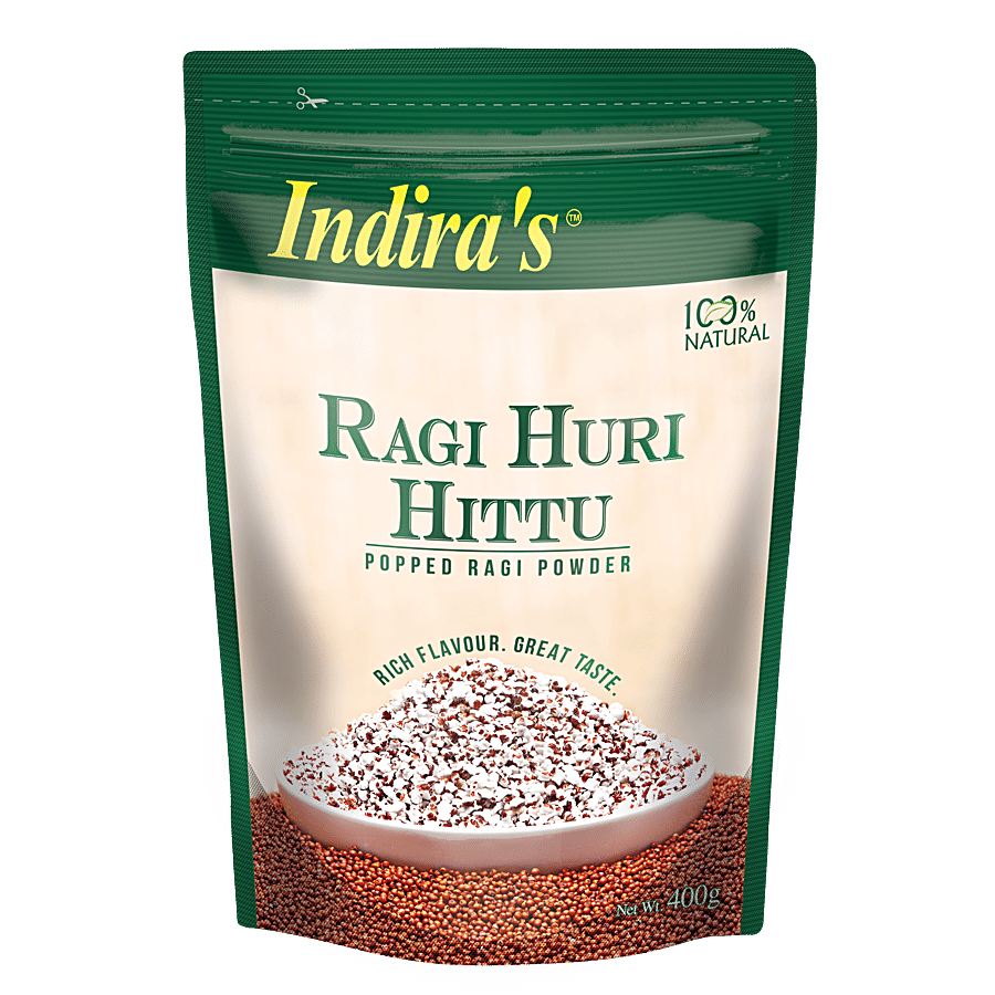 Indira's Ragi, Huri Hittu, 400 G Pouch