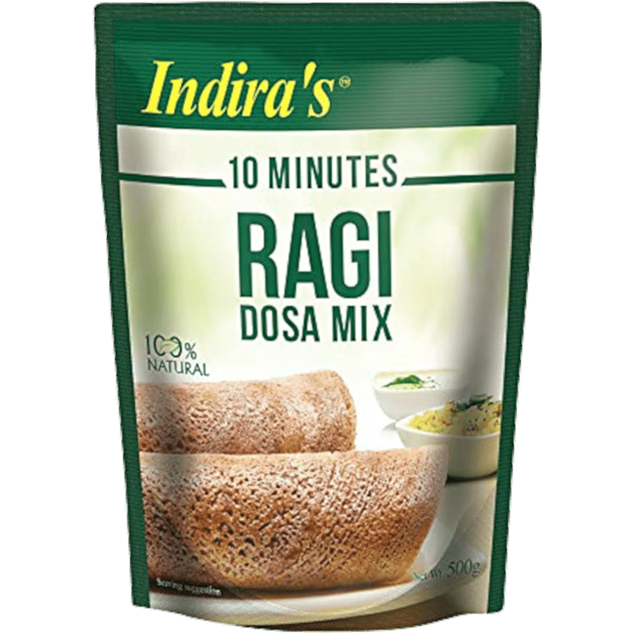 Indira's Ragi Dosa Mix, 500 G Pouch