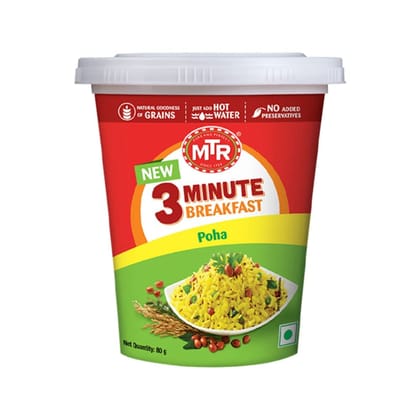Mtr 3 Mins Breakfast Poha Cuppa, 80G Mtr 3 Mins Breakfast Poha Cuppa, 80G