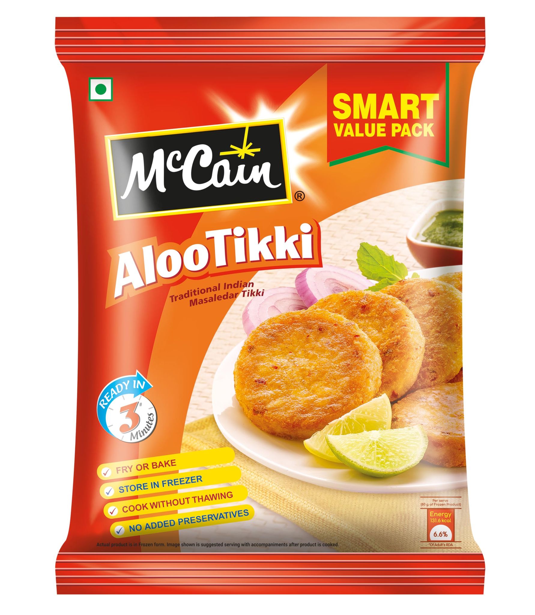 Mccain Aloo Tikki, 760 G Value Pack