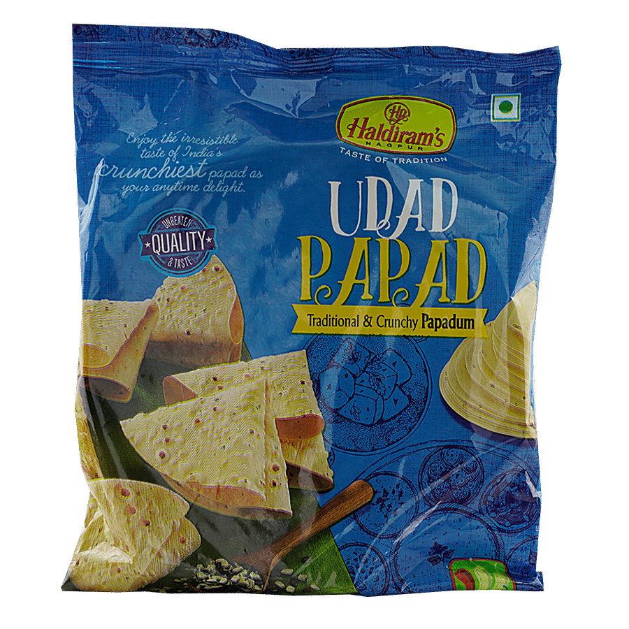 Haldiram's Papad, Udad, 200 G Pouch