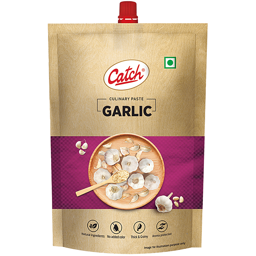Catch Garlic Paste - No Added Colours, 100 g Pouch