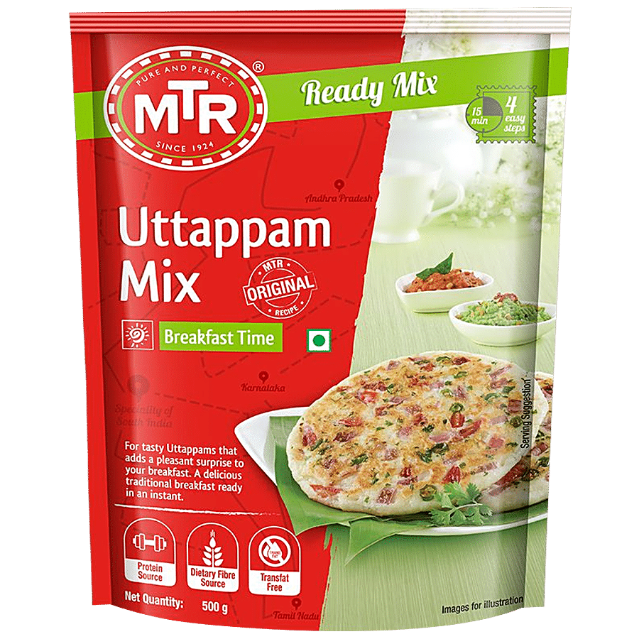 Mtr Original Uttappam Ready Mix, 500 G Pouch
