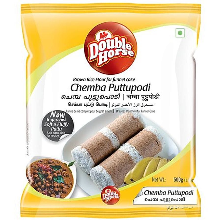 Double Horse Chemba Puttu Podi, 500 G Pouch