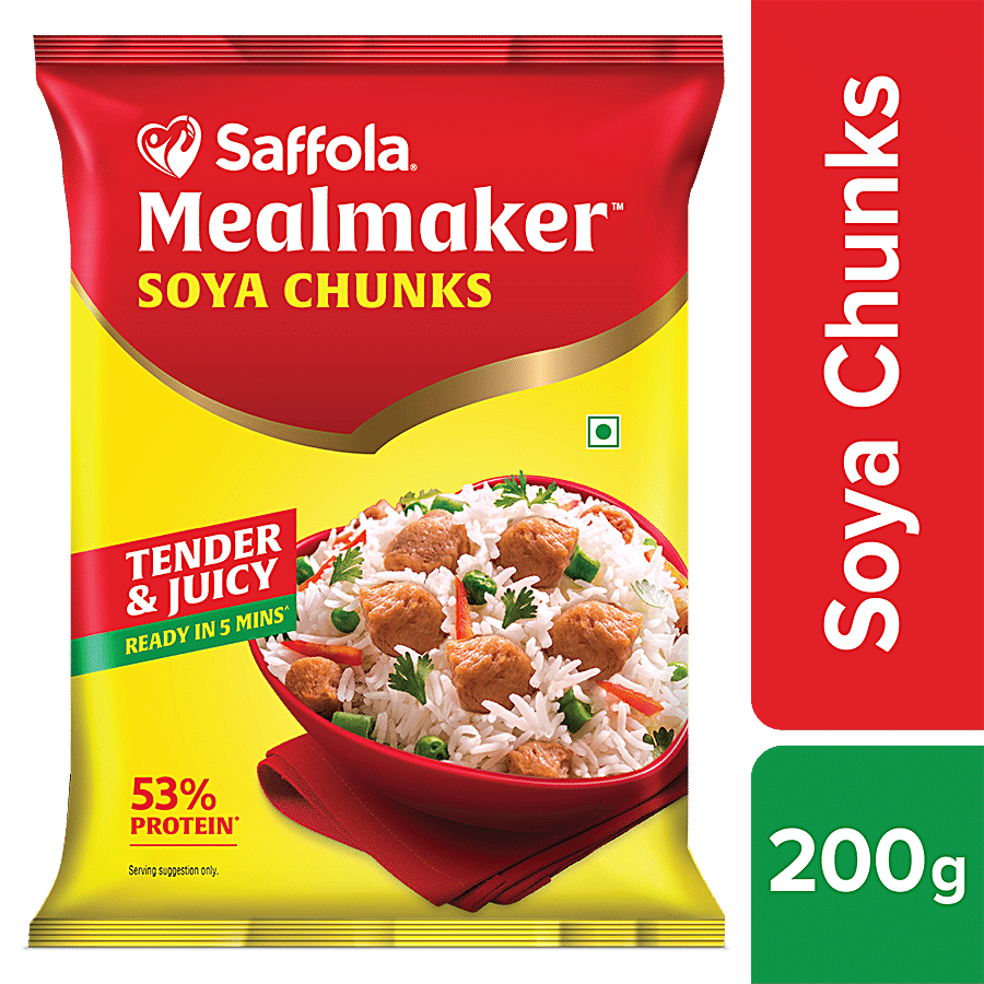 Saffola Mealmaker Soya Chunks, 200 G