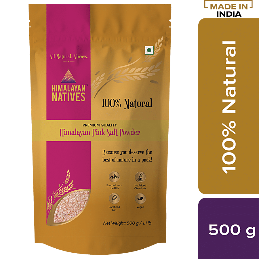 Himalayan Natives Pink Salt/Uppu Powder, 500 G