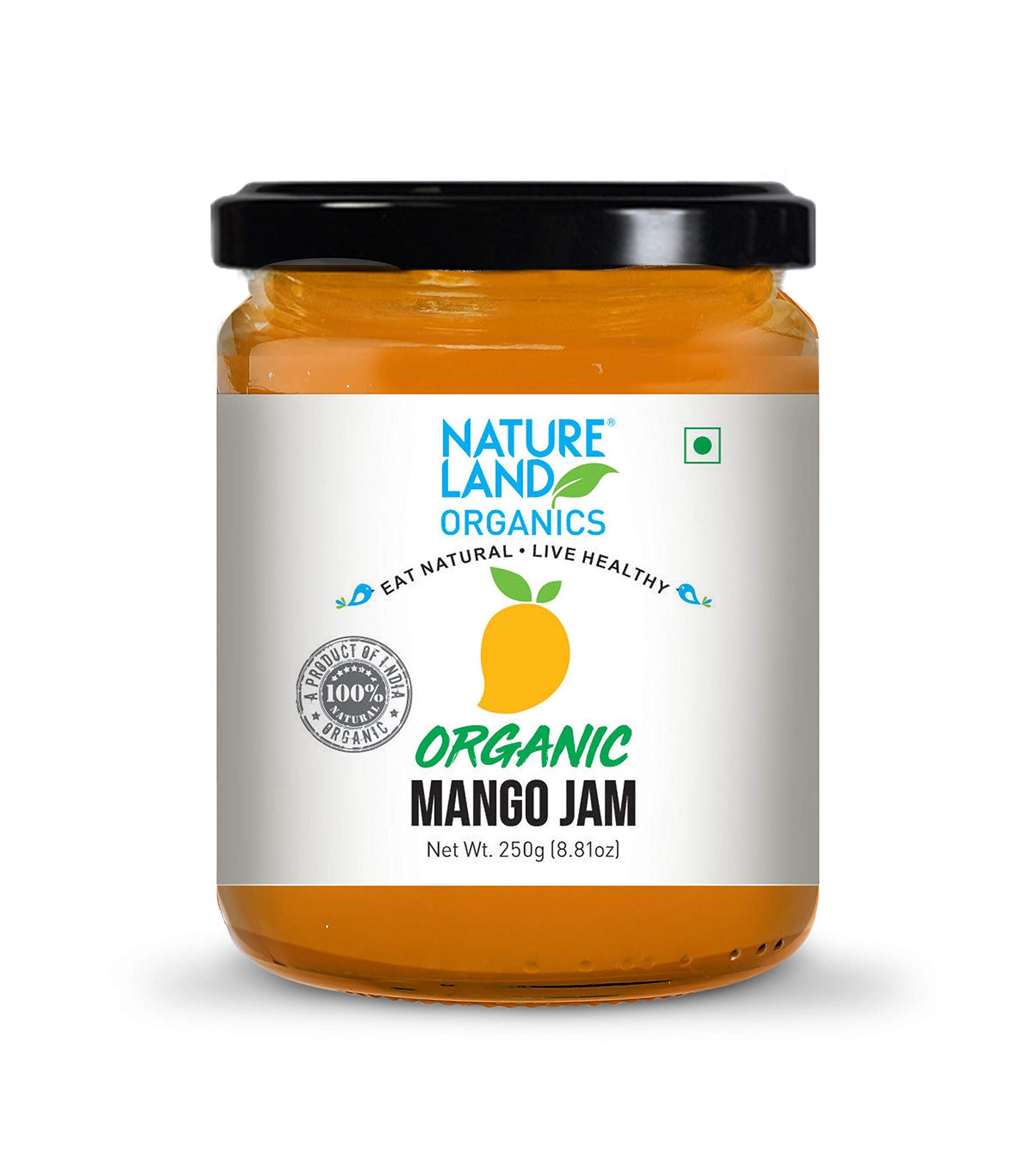 Natureland Organics Mango Jam, 250 Gm, Healthy Organic Jams