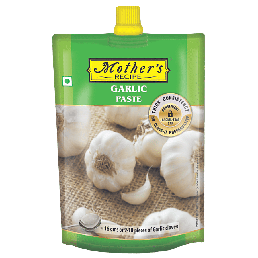 Mother's Recipe Paste, Garlic, 200 G Pouch