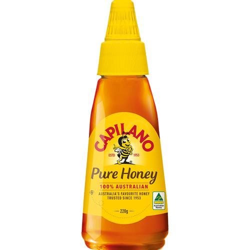 Capilano Pure Honey, Helps In Digestion, Rich In Vitamins & Calcium, 220 G Bottle
