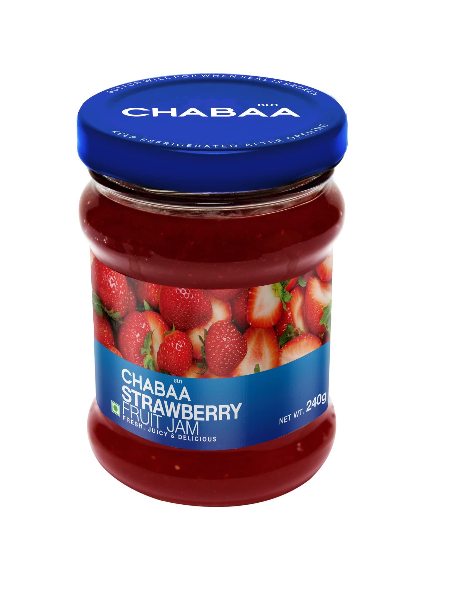 Chabaa Fruit Jam, Strawberry, 240G